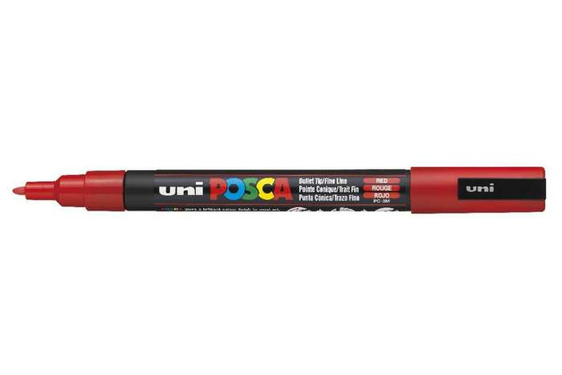 Uni-Ball uni POSCA PC-3M Красный 1шт маркер