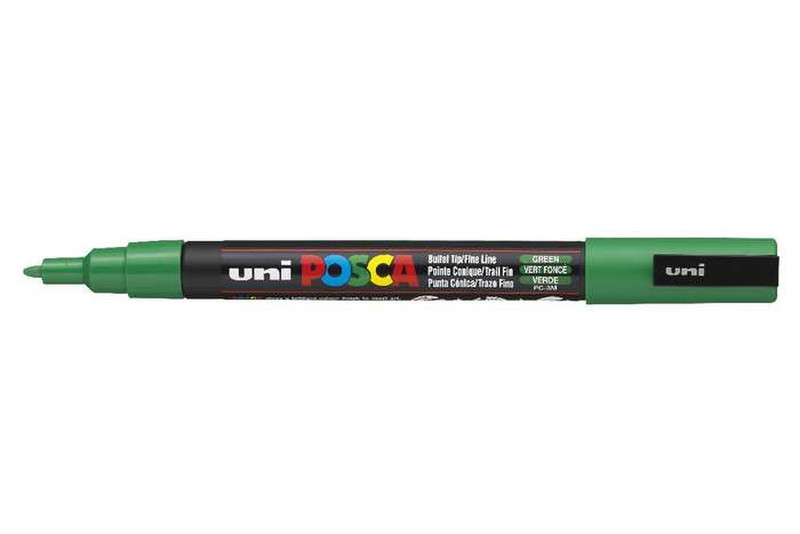 Uni-Ball uni POSCA PC-3M Пулевидный наконечник Зеленый 1шт маркер