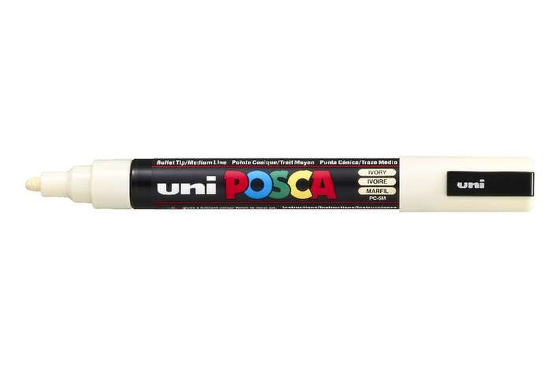 Uni-Ball uni POSCA PC-5M Пулевидный наконечник Слоновая кость 1шт маркер