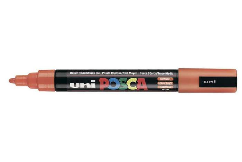 Uni-Ball uni POSCA PC-5M Пулевидный наконечник Оранжевый 1шт маркер