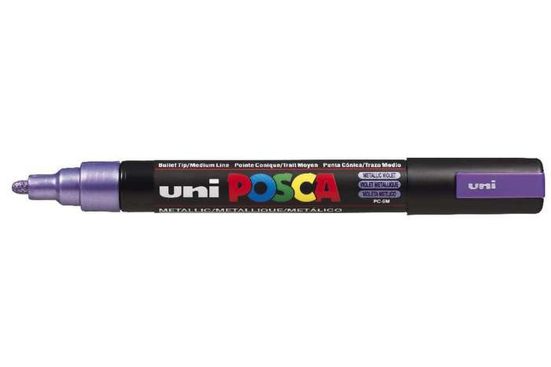 Uni-Ball uni POSCA PC-5M Пулевидный наконечник Фиолетовый 1шт маркер