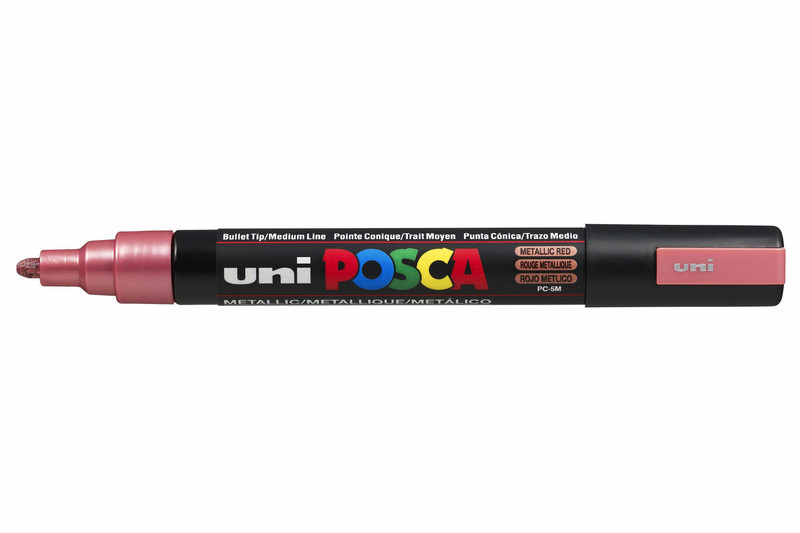 Uni-Ball uni POSCA PC-5M Пулевидный наконечник Красный 1шт маркер