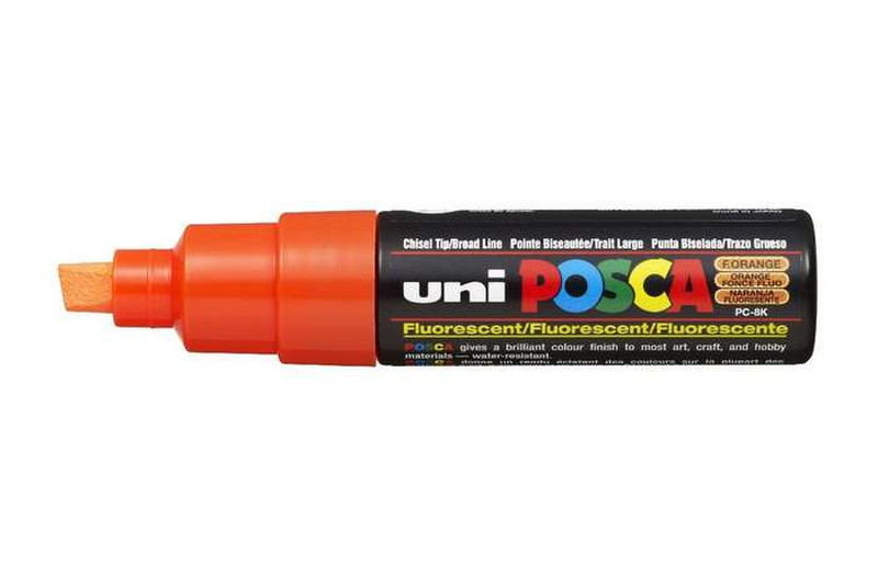 Uni-Ball uni POSCA PC-8K Скошенный наконечник Оранжевый 1шт маркер