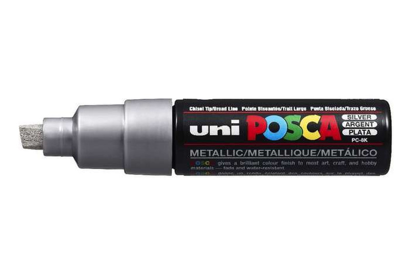 Uni-Ball uni POSCA PC-8K Chisel tip Silver 1pc(s) marker