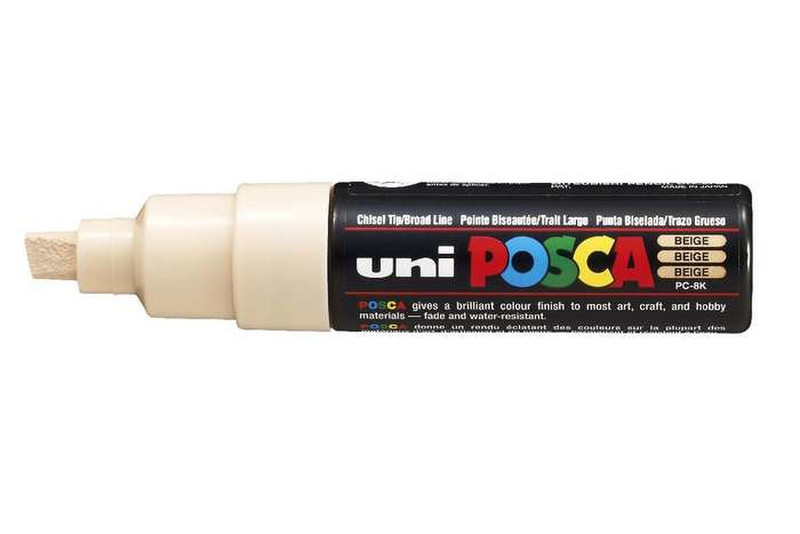 Uni-Ball uni POSCA PC-8K Скошенный наконечник Бежевый 1шт маркер