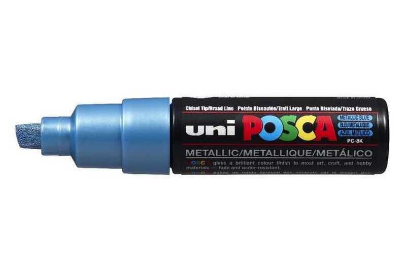 Uni-Ball uni POSCA PC-8K Скошенный наконечник Синий 1шт маркер