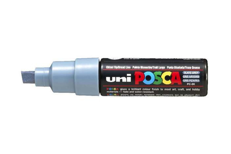 Uni-Ball uni POSCA PC-8K Chisel tip Grey 1pc(s) marker