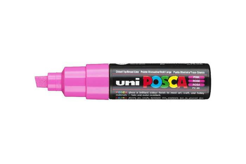 Uni-Ball uni POSCA PC-8K Скошенный наконечник Розовый 1шт маркер