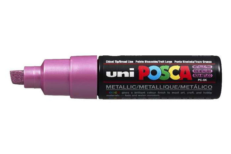 Uni-Ball uni POSCA PC-8K Скошенный наконечник Розовый 1шт маркер
