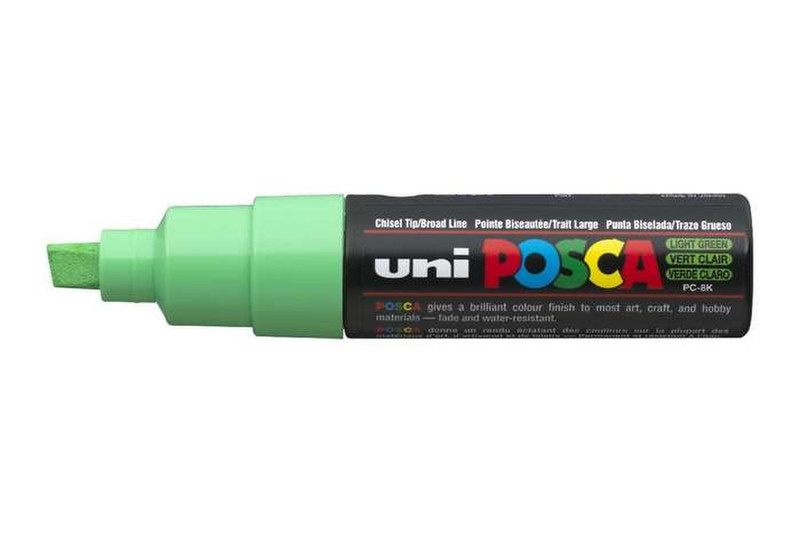 Uni-Ball uni POSCA PC-8K Скошенный наконечник Зеленый 1шт маркер