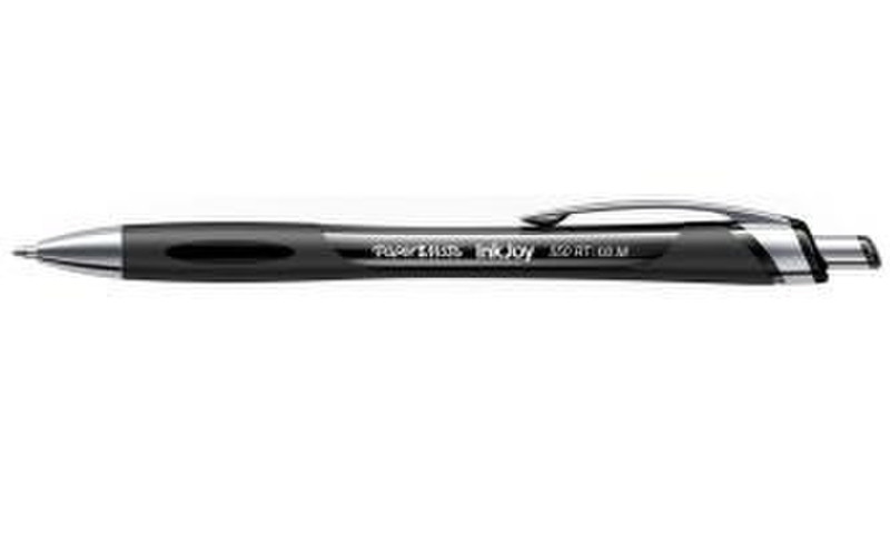 Papermate InkJoy 550 RT Clip-on retractable ballpoint pen Medium Schwarz 12Stück(e)