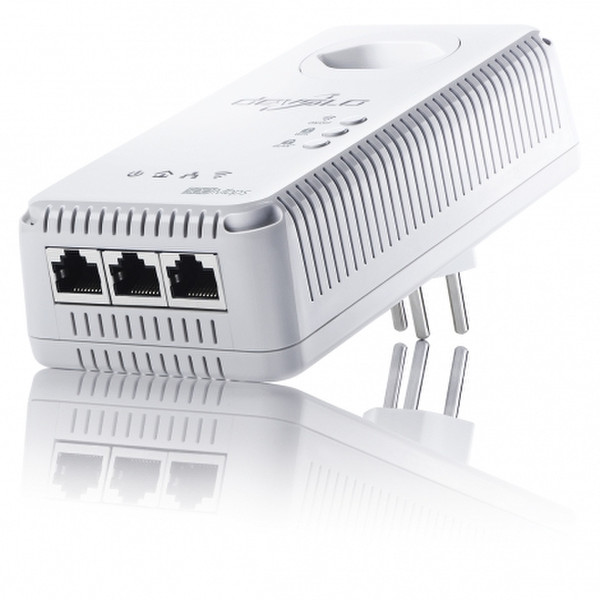Devolo dLAN 500 AV Wireless+ 500Mbit/s Eingebauter Ethernet-Anschluss WLAN Weiß 1Stück(e) PowerLine Netzwerkadapter