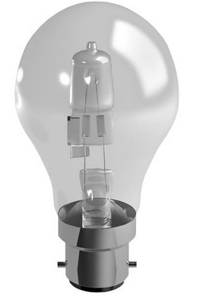 Duracell A-Shape 4, B22, 42W 22W Warm white halogen bulb