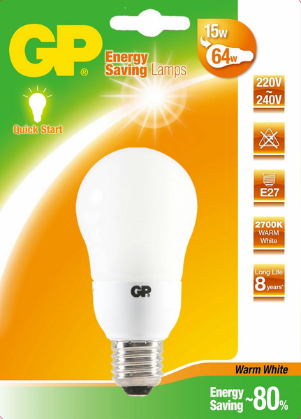 GP Lighting 061533-ESCE1 15W E27 A White