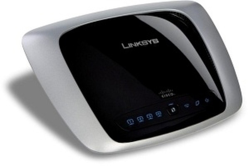 Linksys WRT160N Schnelles Ethernet Schwarz, Silber WLAN-Router