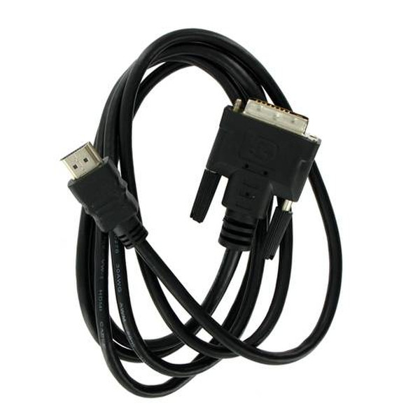 4World DVI-D to HDMI, m/m, 1.8m 1.8m DVI-D HDMI Black video cable adapter