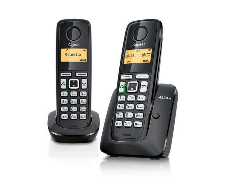 Gigaset A220A Duo DECT Черный