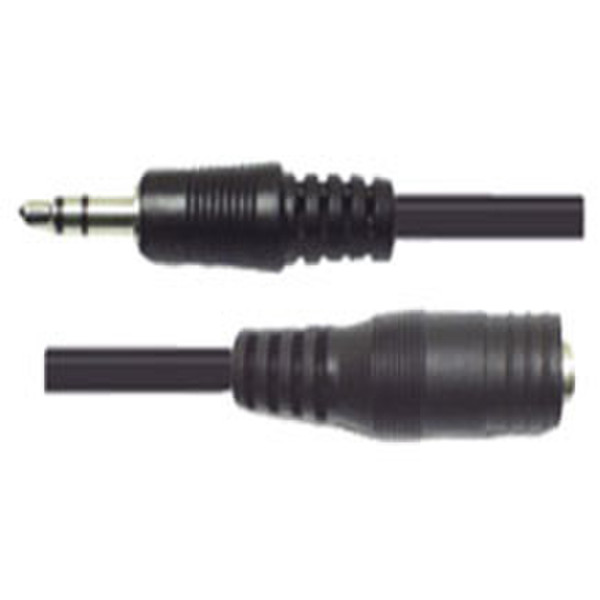 Atlantis Land 1.5m 3.5mm TRS M/F 1.5m 3.5mm 3.5mm Schwarz