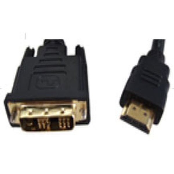 Atlantis Land 3.0m DVI - HDMI M/M 3m HDMI DVI-D Schwarz Videokabel-Adapter