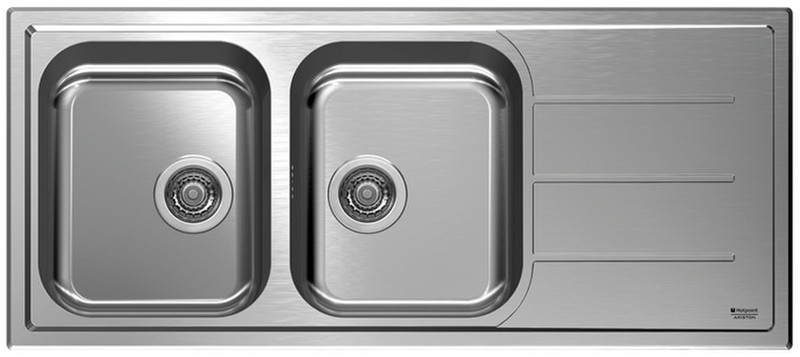 Hotpoint SC 116W2 (AX) HA Stainless steel sink
