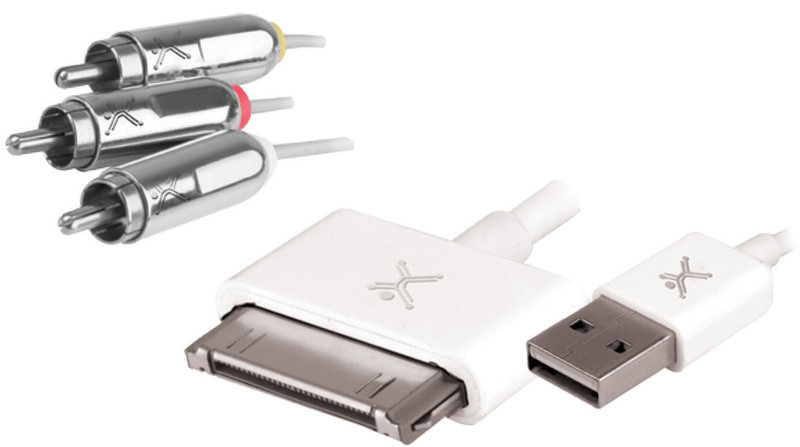 Perfect Choice PC-101543 1.5м 3 x RCA USB Белый дата-кабель мобильных телефонов