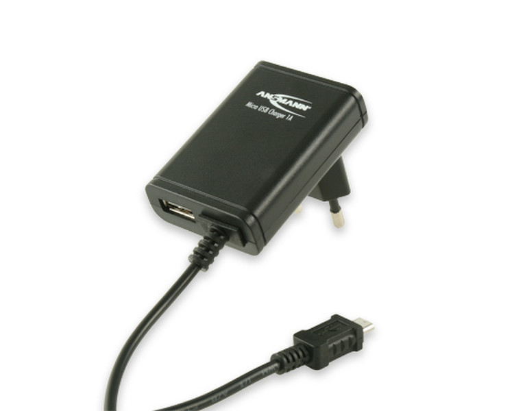Ansmann Micro-USB Charger 1A Для помещений Черный