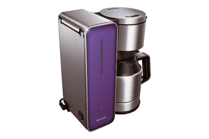 Panasonic NC-ZF1 Капельная кофеварка 1.1л 8чашек Нержавеющая сталь, Фиолетовый