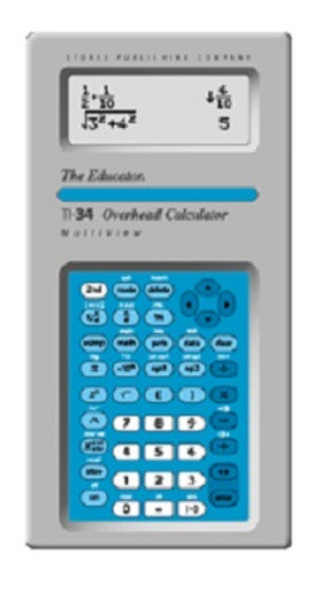 Stokes Publishing Company TI-34 Карман Scientific calculator Синий, Серый