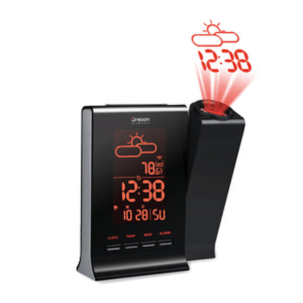 Oregon Scientific BAR339DPA Black alarm clock