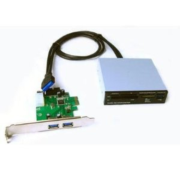 Athenatech BUN-3CRPCI Внутренний PCI Express Черный устройство для чтения карт флэш-памяти