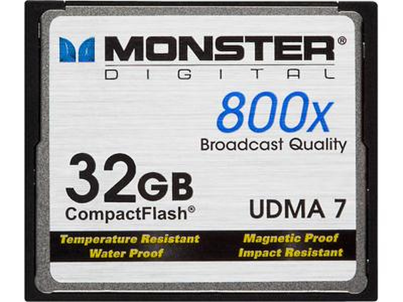 Monster Digital 32GB CompactFlash 800x 32GB Kompaktflash Speicherkarte