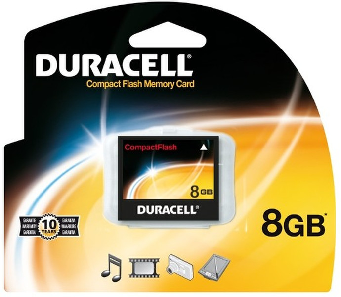 Duracell 8GB CompactFlash 8ГБ CompactFlash карта памяти