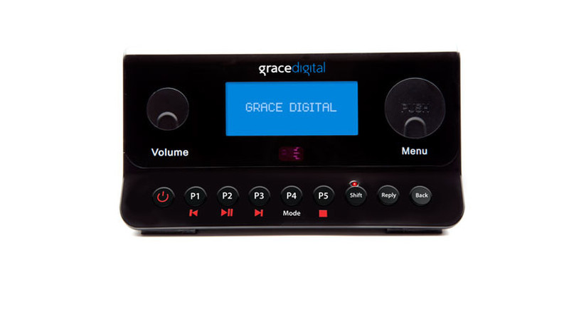Grace Digital Audio Solo Internet Цифровой Черный радиоприемник