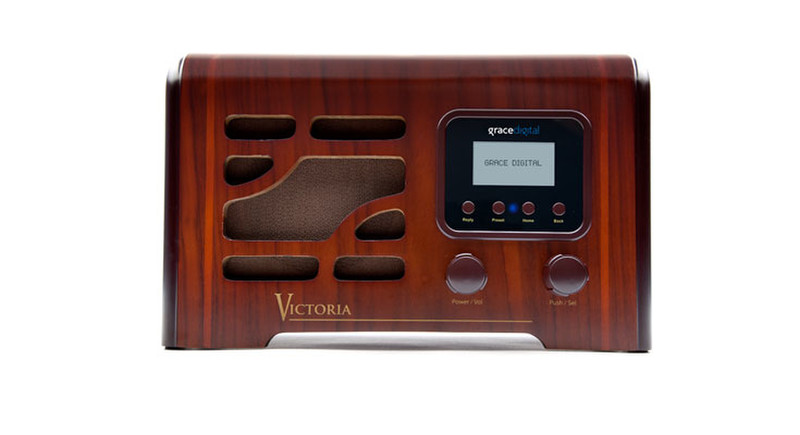 Grace Digital Audio Victoria Digital 16W Brown CD radio