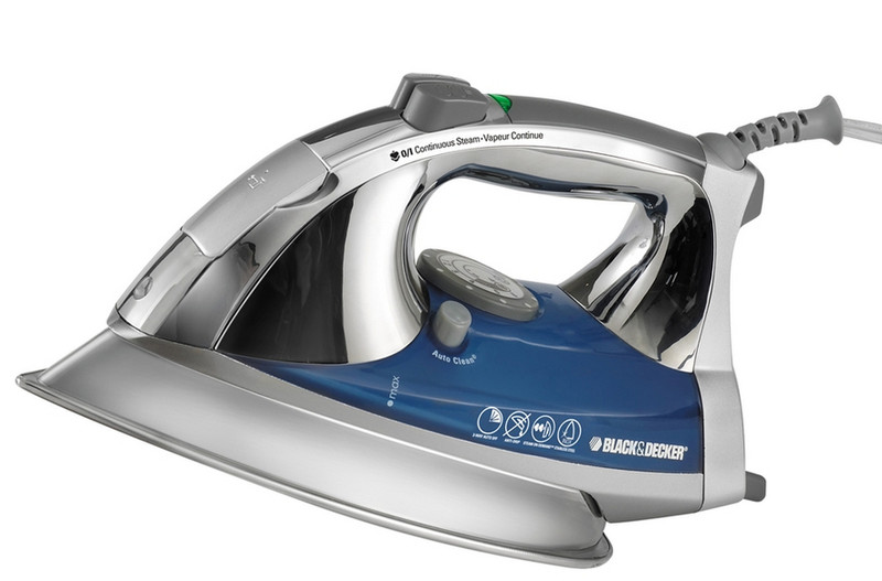 Applica IR4500S Dry & Steam iron Stainless Steel soleplate 1600W Blue,Grey iron