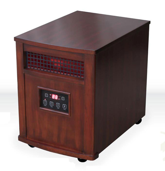 World Marketing of America QEH1501 Floor 1500W Cherry,Wood electric space heater