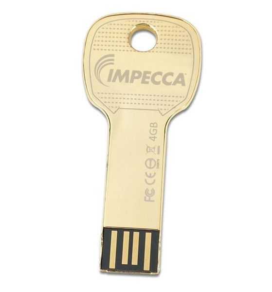 Impecca SDK1601G 16ГБ USB 2.0 Золотой USB флеш накопитель