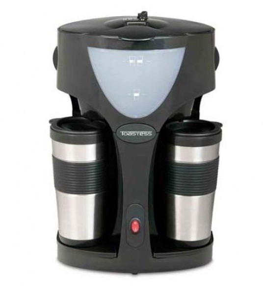 Toastess TFC42T Drip coffee maker 0.45L 2cups Black,Stainless steel
