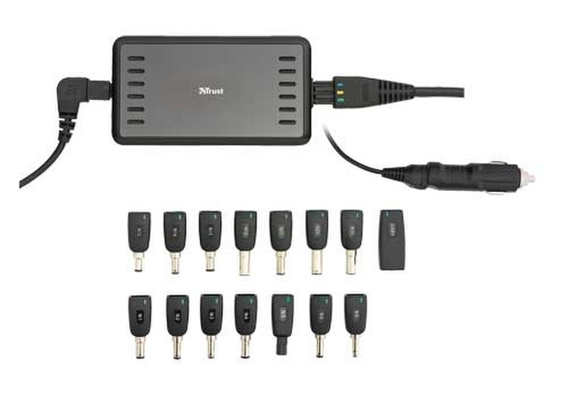 Trust 120W Ultra Slimline Multi Function Power Adapter Black power adapter/inverter