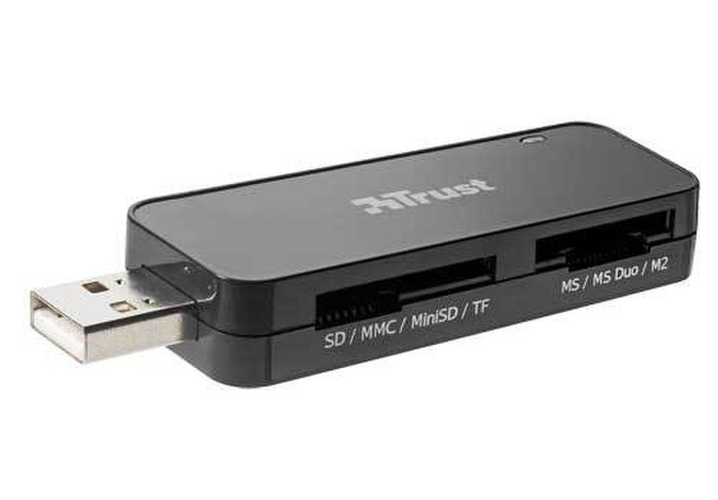 Trust 39-in-1 Mini SIM & Memory Card Reader CR-1370p Черный устройство для чтения карт флэш-памяти