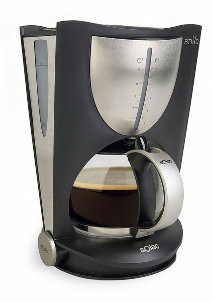 Solac CF4020 Капельная кофеварка 15чашек Черный, Cеребряный