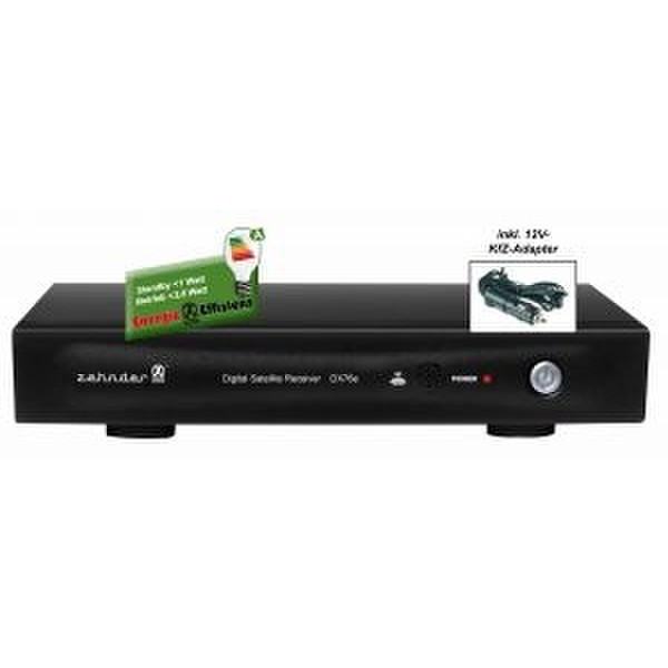 Zehnder DX76e Satellite Black TV set-top box