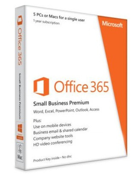 Microsoft Office 365 Small Business Premium 32/64-bit, SE