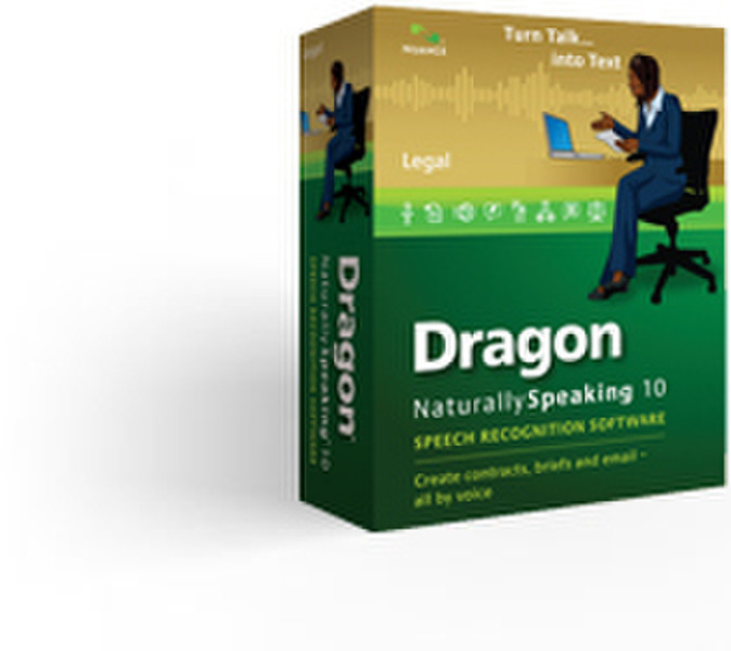 Nuance Dragon NaturallySpeaking Legal 10.0 & Headset (DE)