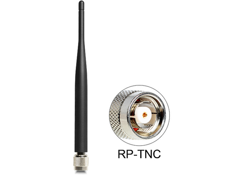 DeLOCK 88462 Mit kugelförmiger Richtcharakteristik RP-TNC 2dBi Netzwerk-Antenne
