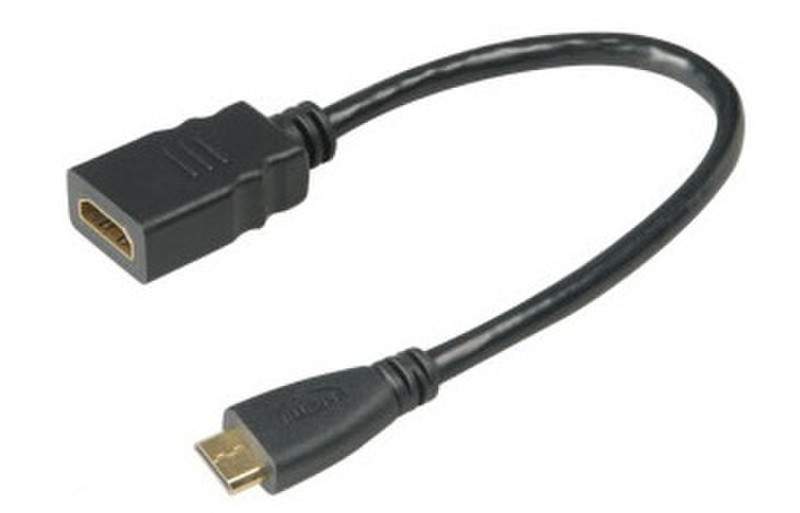 Akasa HDMI/Mini HDMI, 0.25 m 0.25m HDMI Mini-HDMI Black