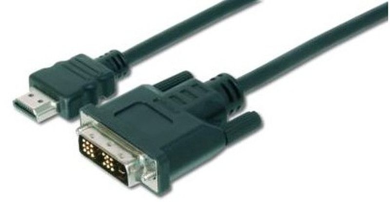 ASSMANN Electronic AK-330300-020-S 2m HDMI DVI-D Schwarz Videokabel-Adapter