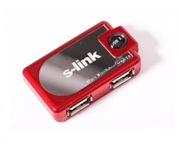 S-Link SL-280 480Mbit/s Schwarz, Rot, Weiß Schnittstellenhub