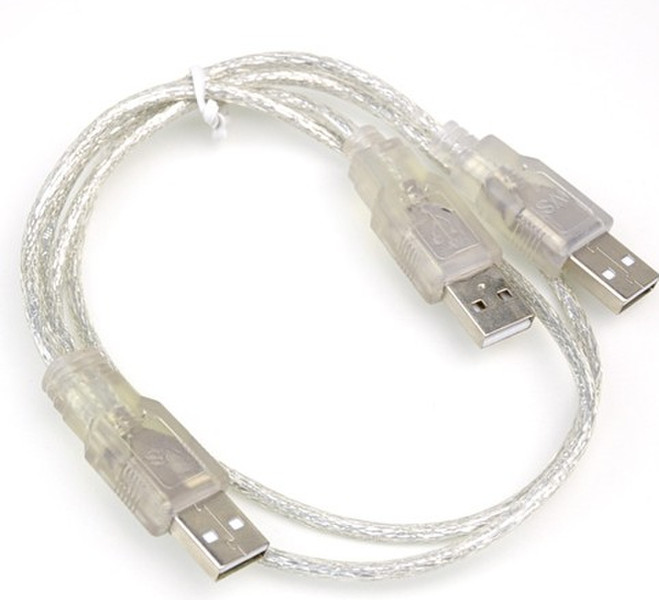 S-Link SL-U32 USB A 2 x USB Transparent USB Kabel