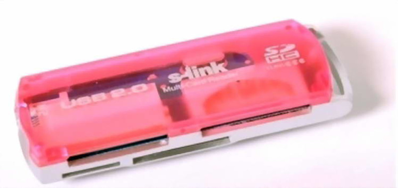 S-Link USB 2.0 Multi USB 2.0 Розовый устройство для чтения карт флэш-памяти